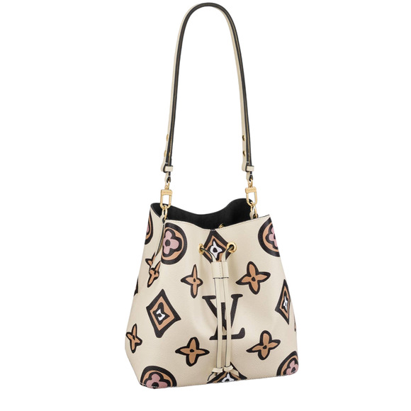 Louis Vuitton Wild At Heart Neonoe MM Cream Monogram Logo Shoulder Crossbody Bag - Picture 1 of 12